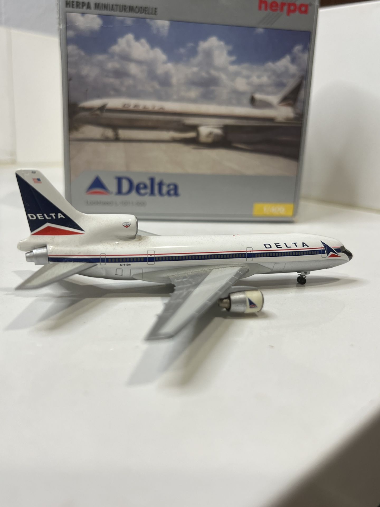 Delta Air Lines Lockheed L 1011 Herpa 1:400 Die Cast