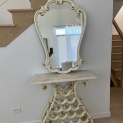 Wine Rack With Beautiful Mirror 
