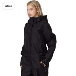 sólido de color negro de talla XS para mujer. 