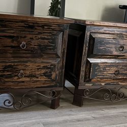 Two Vintage Nightstands 