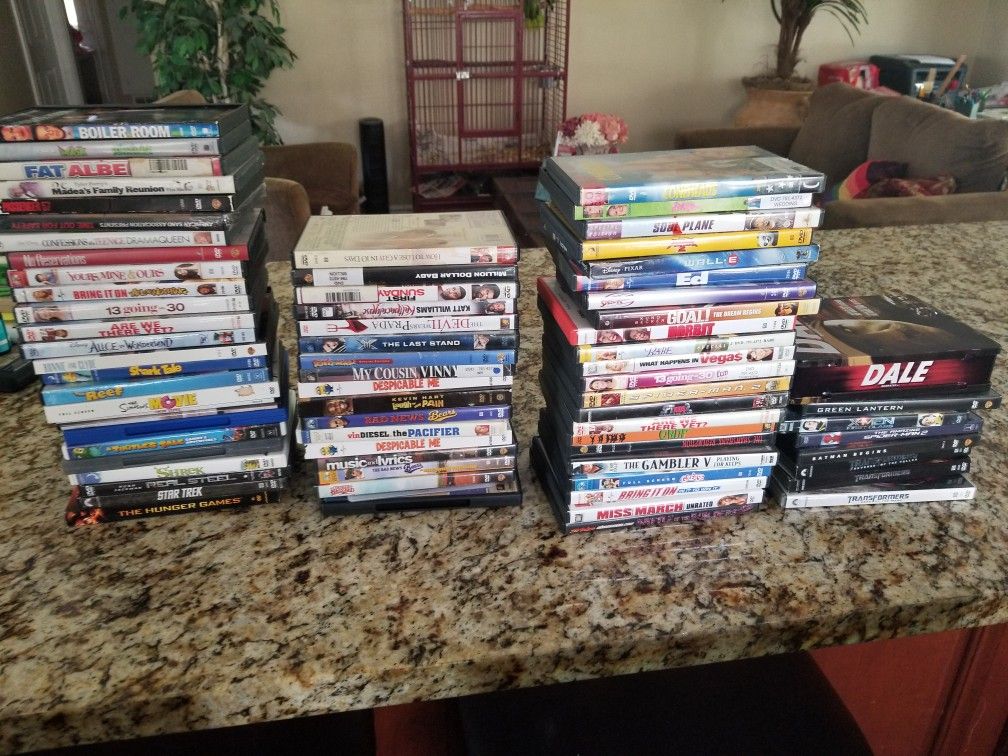 80 DVDs, dale 6 discs collectors set with tin, transformers, Disney