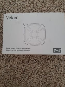 Dog/cat Veken replacement filters and sponges