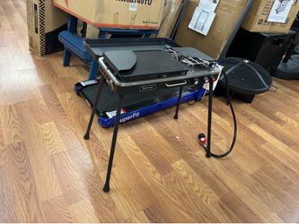 2-in-1 Gas Camping Grill and Stove with 4 Detachable Legs