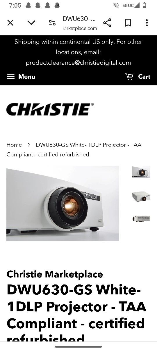 christie projecter