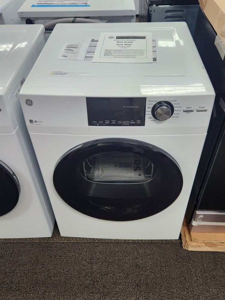 4.3 cu. ft. Vented Front Load Stackable Electric Dryer in White