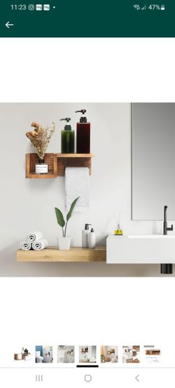 REAL WOOD Floating Shelf