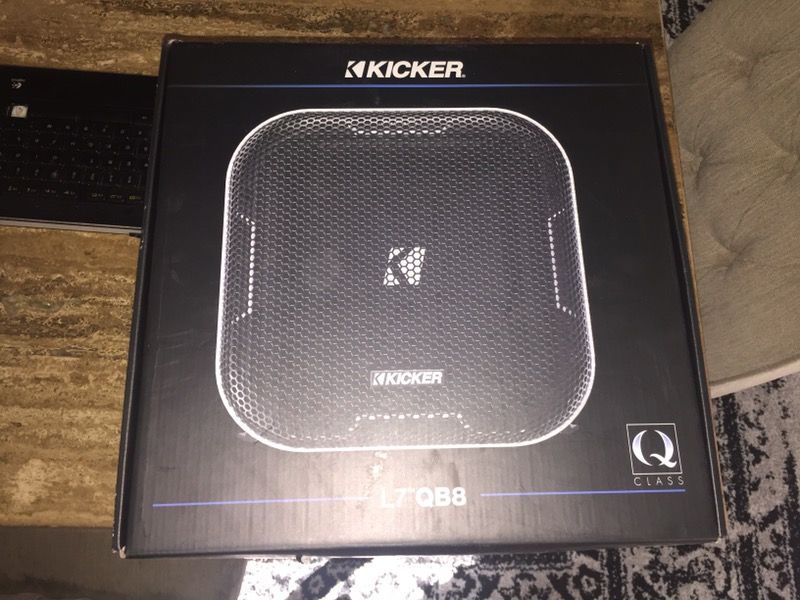Brand new Kicker QB8 L7 8" enclosed sub with radiator $799 new