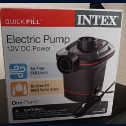 Intex Quick Fill Electric Air Pump 12-V DC Power 