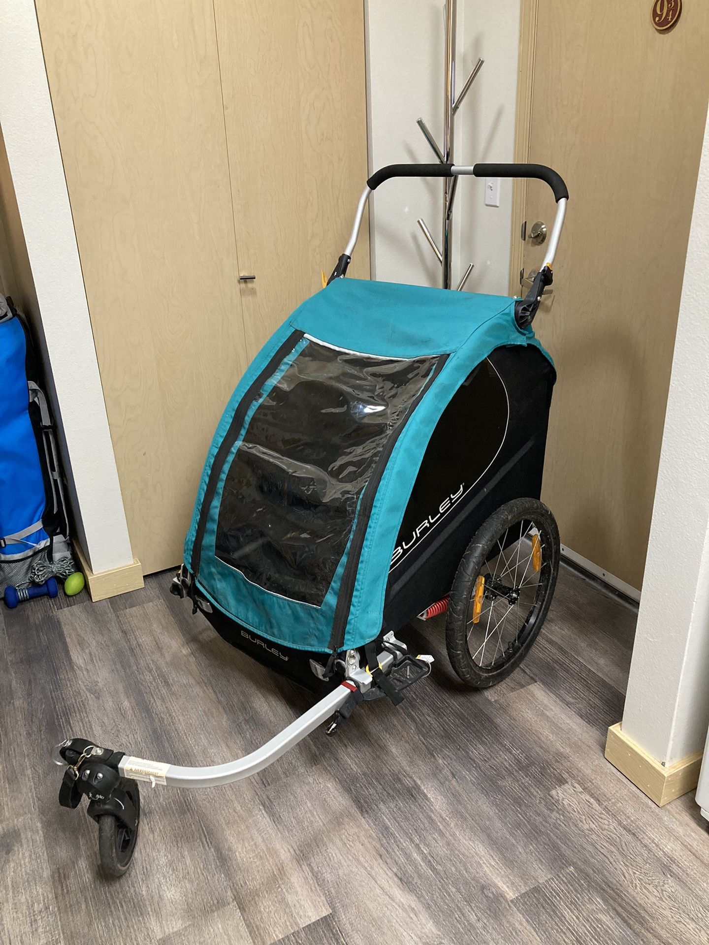 Burley Encore X Child Bike Trailer & Stroller, Seats 2