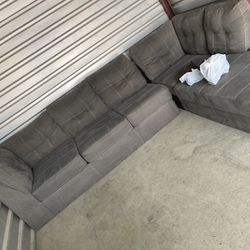  Gray Sectional Sofa - Couch Free Delivery 