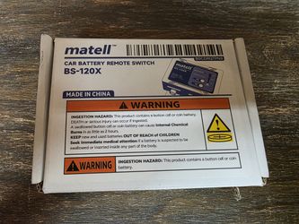 matell DC 12V Remote Battery Disconnect Switch Smart Voltage Control Battery
