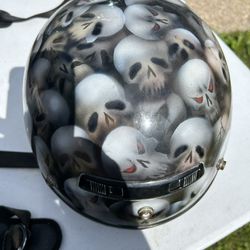 skull motorcycle helmet XL 