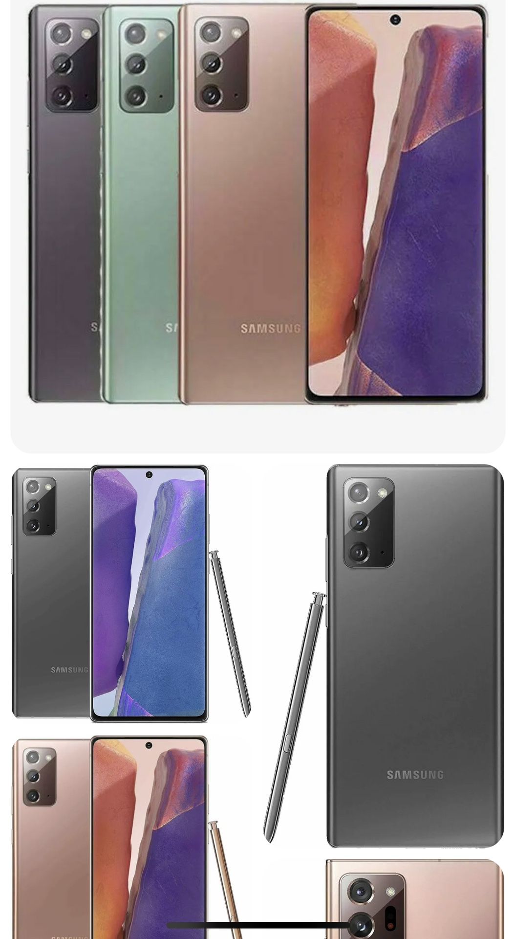 FACTORY UNLOCKED NOTE 20 $249