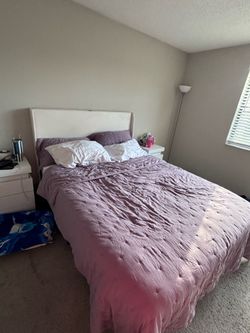 Queen Bed Frame & Mattress for Sale