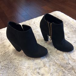 Ankle Black Suede Boot