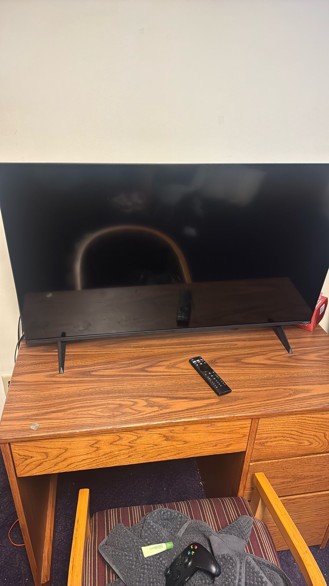 42 Inch Vizio, Kenmore Microwave, And Whirlpool Mini Fridge 