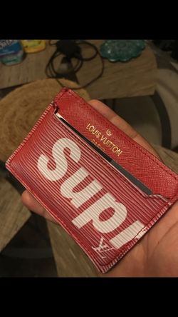Rare Red Supreme Louis Vuitton Wallet Cardholder