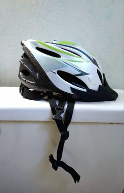 Schwinn Traveler Adult Helmet Silver /Green Ages 14 - Adult