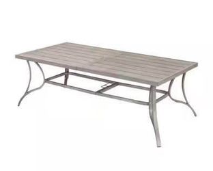New in Box 84 in. Outdoor Patio Dining Table for 8 Rectangular Aluminum Patio Furniture Table