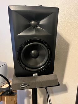 JBL Studio Monitor Speaker Set with Proline Stands and Auralex monitor pads