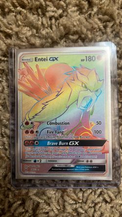 Entei rainbow rare gx