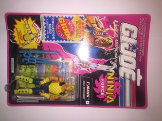 1992 Gi Joe T’J Bang Action Figure Ninja Swordsman Mint on Card.