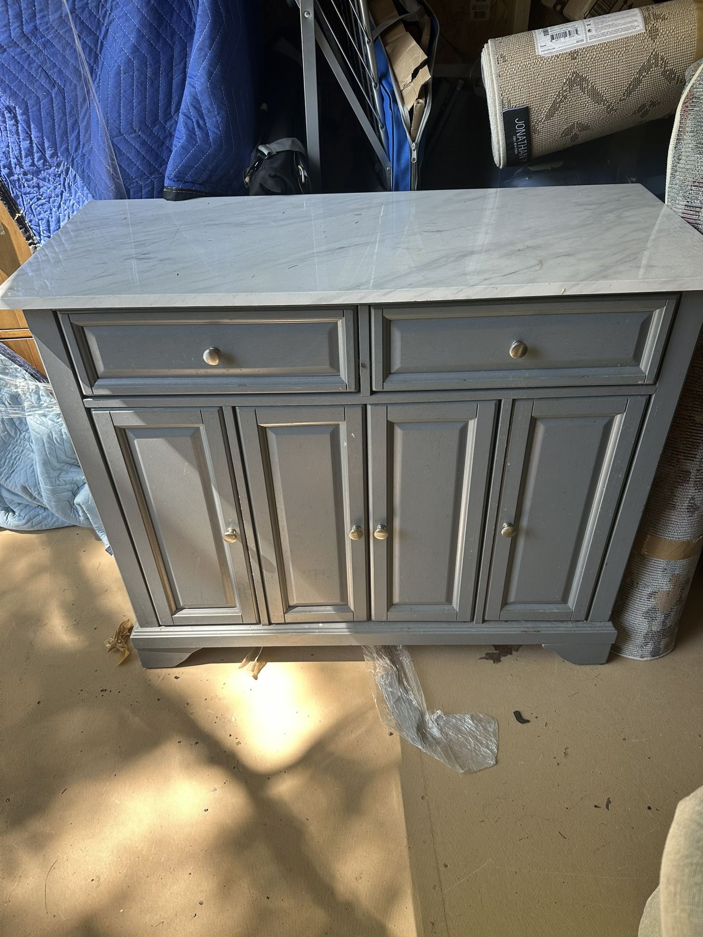 Marble Top Kitchen Island