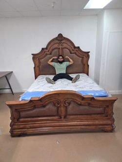 AICO Tuscano Luxury King Mansion Bed – $5,000+ Retail – Only $1,200