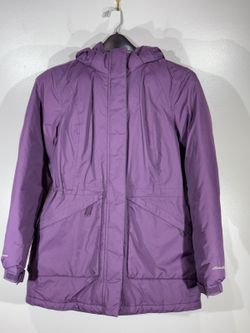Eddie Bauer Women's Purple Down Hooded Parka Jacket Size S gorpcore classiccore