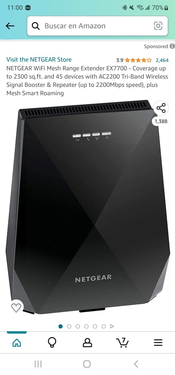 NETGEAR WiFi Mesh Range Extender EX7700 -