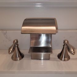 2 Waterfall Faucets Brushed Nickel