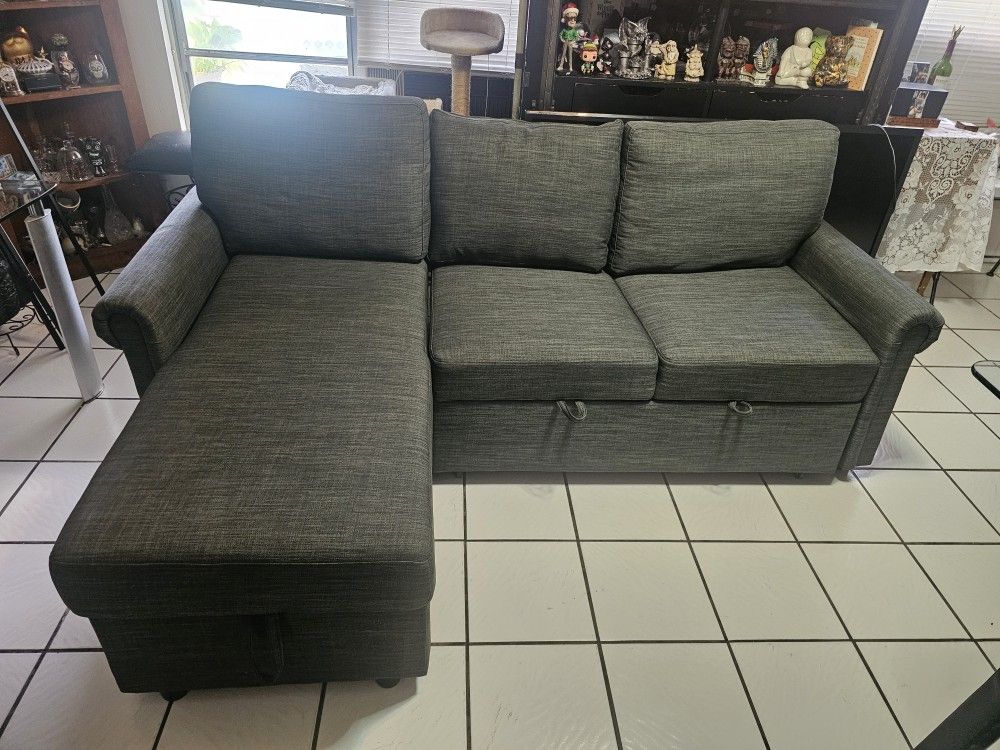 Reversible Storage Sofa Bed Sectional