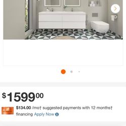 72 in. Width Bath Vanity in High Gloss White with White Basins