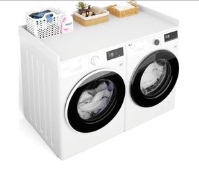 Washer and Dryer Countertop, Laundry Room Organization, White
54" W x 27.5" D, with Non-Slip