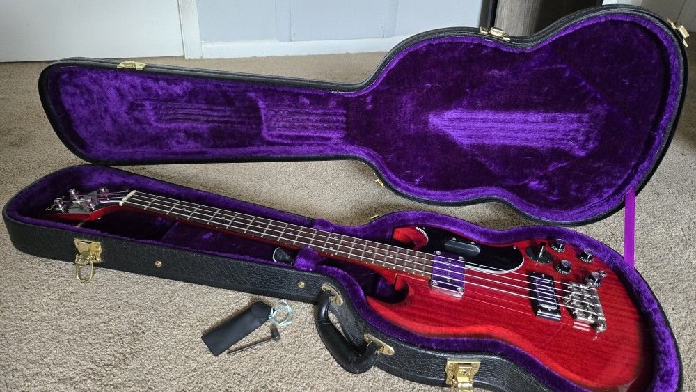 2002 Epiphone Elite / Elitist EB3 bass guitar - Discontinued Model -Japan - Original Hard Case