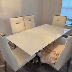 Very Nice Glass Dining Room Set