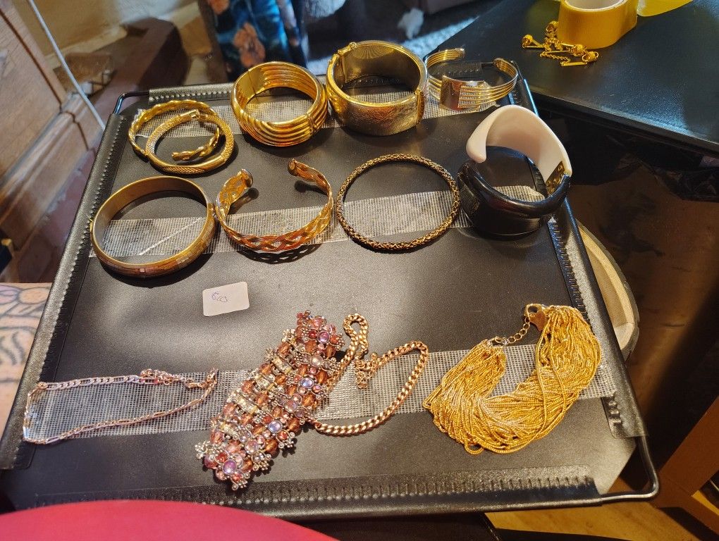 assorted bracelets