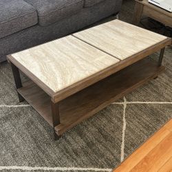 Granite/Marble Coffee Table Set 