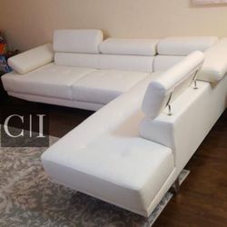 New White Sectional 