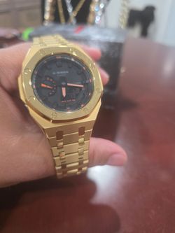 Custom gold metal G shock