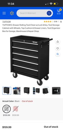 TUFFIOM 5-Drawer Rolling Tool Chest