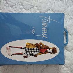Vintage Tammy Ideal Vinyl Doll Case Travel Closet And Tons Of Clothes/Accessories Fashion Pose 1960s