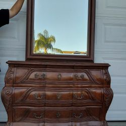 Bombay  Chest And Mirror