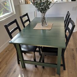 Dining Table-Extendable 4 Chairs Included
