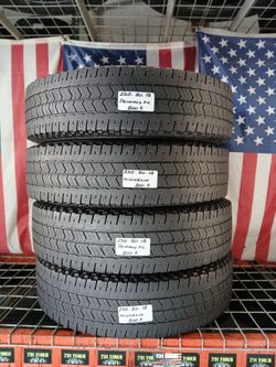✔️ Set of 4 tires LT235/80R17 MICHELIN PRIMACY XC ALL SEASON 10PR LOAD E 80PSI LBS DUALLY TRUCK TIRES 235 80 17