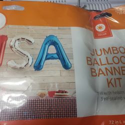 JUMBO U.S.A Mylar Ballon Set