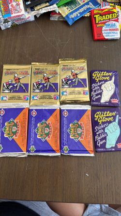 Baseball cards and sticker lot