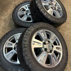 5x150 - TOYOTA RIMS - MATCHING SET - JUEGO COMPLETO - 20” RINES