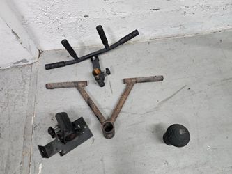 $60 Everithing + FAIR Olympic Barbell with Landmine Attachments. Miami 33033.   Durable steel Olympic barbell set includes a landmine base, a multi-gr