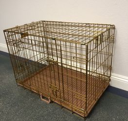 NEW 30” Gold Dog Kennel Cafe With Removable Tray✨⭐️🌟🐕🐶🐕‍🦺🐾🐶